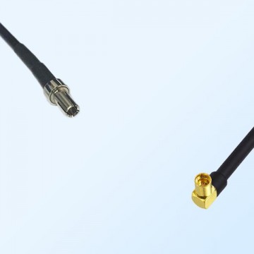 CRC9 Male - MMCX Female Right Angle Coaxial Jumper Cable