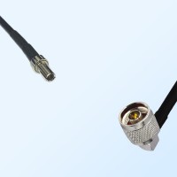 CRC9 Male - N Male Right Angle Coaxial Jumper Cable
