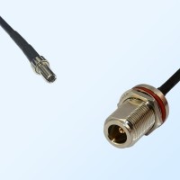 CRC9 Male - N Bulkhead Female with O-Ring Coaxial Jumper Cable
