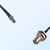 CRC9 Male - RP BNC Bulkhead Female with O-Ring Coaxial Jumper Cable