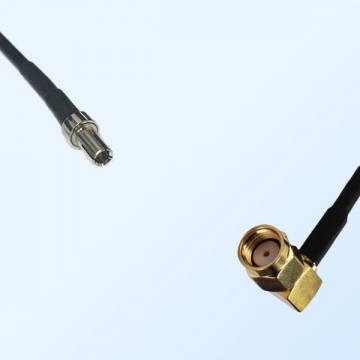 CRC9 Male - RP SMA Male Right Angle Coaxial Jumper Cable