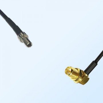 CRC9 Male - RP SMA Bulkhead Female Right Angle Coaxial Jumper Cable