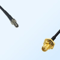 RP SMA Bulkhead Female with O-Ring - CRC9 Male Cable Assemblies
