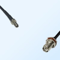 CRC9 Male - RP TNC Bulkhead Female with O-Ring Coaxial Jumper Cable