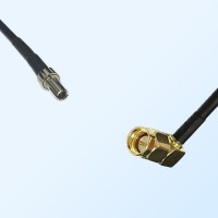 CRC9 Male - SMA Male Right Angle Coaxial Jumper Cable