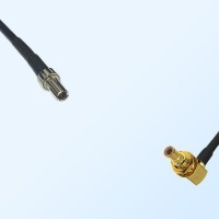 CRC9 Male - SMB Bulkhead Male Right Angle Coaxial Jumper Cable
