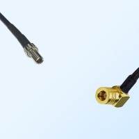 CRC9 Male - SMB Female Right Angle Coaxial Jumper Cable