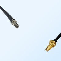 CRC9 Male - SMC Bulkhead Male Coaxial Jumper Cable