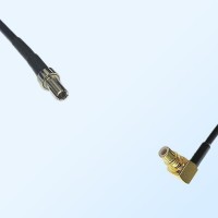 CRC9 Male - SMC Male Right Angle Coaxial Jumper Cable
