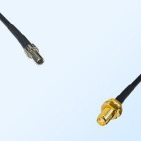 CRC9 Male - SSMA Bulkhead Female Coaxial Jumper Cable