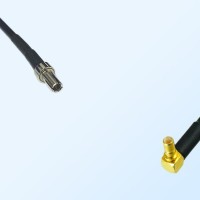 CRC9 Male - SSMB Male Right Angle Coaxial Jumper Cable