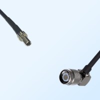 CRC9 Male - TNC Male Right Angle Coaxial Jumper Cable