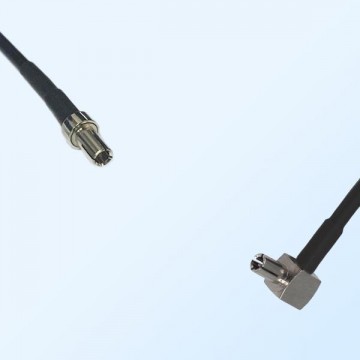 CRC9 Male - TS9 Male Right Angle Coaxial Jumper Cable
