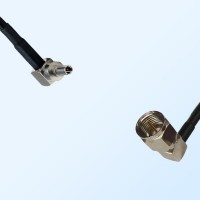 F Male Right Angle - CRC9 Male Right Angle Coaxial Jumper Cable