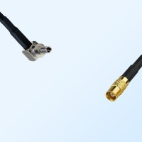 CRC9 Male Right Angle - MCX Female Coaxial Jumper Cable