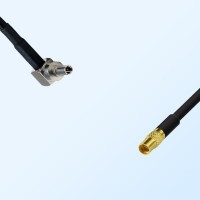 CRC9 Male Right Angle - MMCX Female Coaxial Jumper Cable