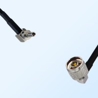 CRC9 Male Right Angle - N Male Right Angle Coaxial Jumper Cable