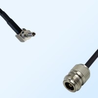 CRC9 Male Right Angle - N Female Coaxial Jumper Cable