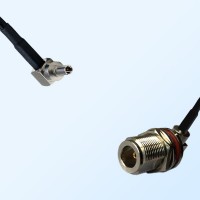 N Bulkhead Female R/A with O-Ring - CRC9 Male R/A Cable Assemblies