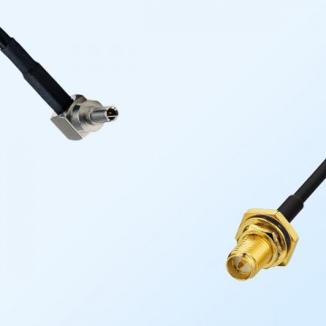 RP SMA Bulkhead Female with O-Ring - CRC9 Male R/A Cable Assemblies