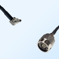CRC9 Male Right Angle - RP TNC Male Coaxial Jumper Cable
