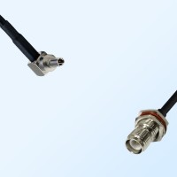 CRC9 Male R/A - RP TNC Bulkhead Female with O-Ring Coaxial Cable