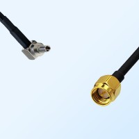 CRC9 Male Right Angle - SMA Male Coaxial Jumper Cable