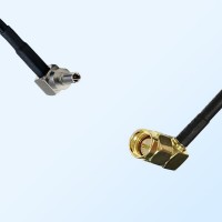 CRC9 Male Right Angle - SMA Male Right Angle Coaxial Jumper Cable