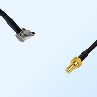 CRC9 Male Right Angle - SMB Male Coaxial Jumper Cable