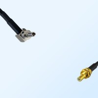 CRC9 Male Right Angle - SMB Bulkhead Male Coaxial Jumper Cable