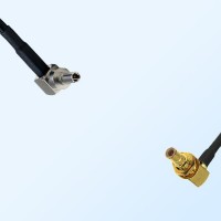 CRC9 Male R/A - SMB Bulkhead Male R/A Coaxial Jumper Cable