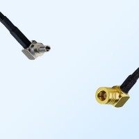 CRC9 Male Right Angle - SMB Female Right Angle Coaxial Jumper Cable
