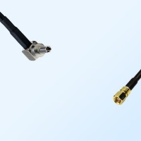 CRC9 Male Right Angle - SMC Female Coaxial Jumper Cable