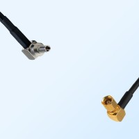 CRC9 Male Right Angle - SMC Female Right Angle Coaxial Jumper Cable