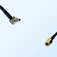 CRC9 Male Right Angle - SSMA Male Coaxial Jumper Cable
