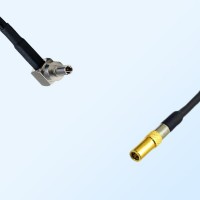 CRC9 Male Right Angle - SSMB Female Coaxial Jumper Cable