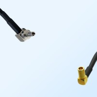 CRC9 Male Right Angle - SSMB Female Right Angle Coaxial Jumper Cable