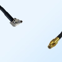 CRC9 Male Right Angle - SSMC Male Coaxial Jumper Cable