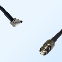 CRC9 Male Right Angle - TNC Female Coaxial Jumper Cable