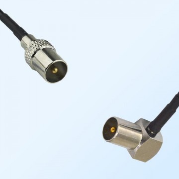 DVB-T TV Male Right Angle - DVB-T TV Male Coaxial Jumper Cable