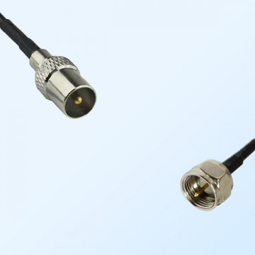 F Male - DVB-T TV Male Coaxial Jumper Cable