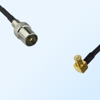 MCX Male Right Angle - DVB-T TV Male Coaxial Jumper Cable
