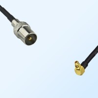 DVB-T TV Male - MMCX Male Right Angle Coaxial Jumper Cable