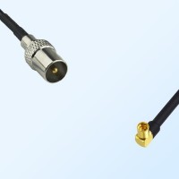 DVB-T TV Male - MMCX Female Right Angle Coaxial Jumper Cable