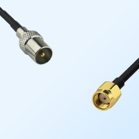 DVB-T TV Male - RP SMA Male Coaxial Jumper Cable