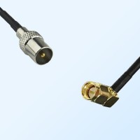 DVB-T TV Male - SMA Male Right Angle Coaxial Jumper Cable