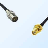 DVB-T TV Male - SMA Bulkhead Female Coaxial Jumper Cable