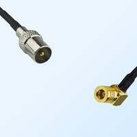 DVB-T TV Male - SMB Female Right Angle Coaxial Jumper Cable