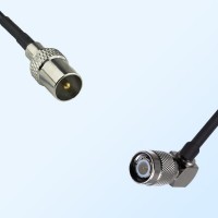 DVB-T TV Male - TNC Male Right Angle Coaxial Jumper Cable