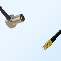 MCX Male - DVB-T TV Male Right Angle Coaxial Jumper Cable